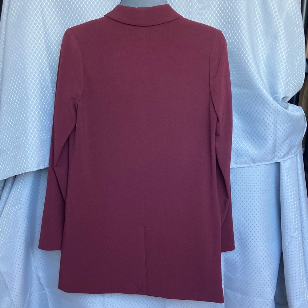 Lauren Conrad blazer office jacket longer length shoulder pads business casual 2 - Picture 12 of 17